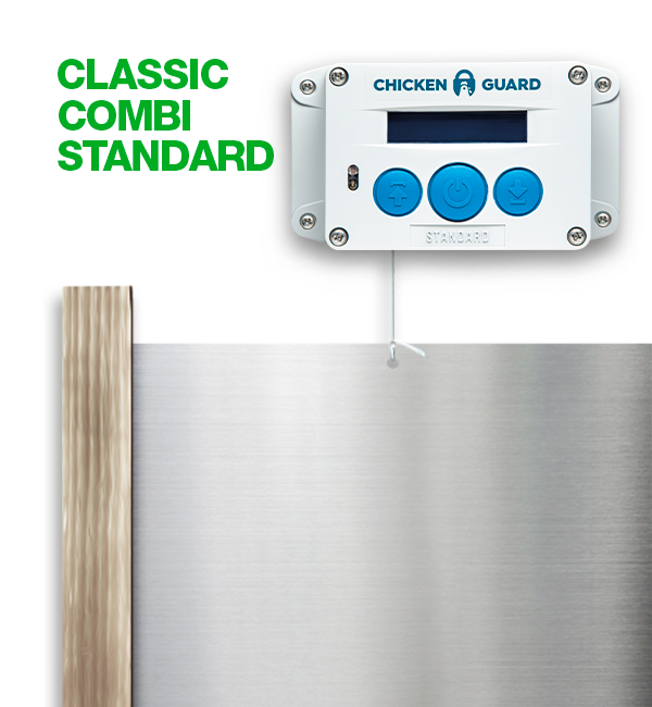 ChickenGuard Standard automatische Steurung für Hühnerklappen - Combi mit Classic Door Kit